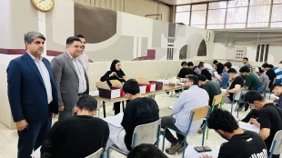 بازدید رییس دانشگاه ملی مهارت واحد استانی البرز از روند برگزاری امتحانات پایان ترم  5