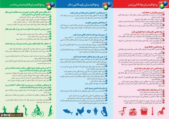 خود مراقبتی و تغذیه سالم